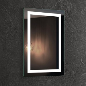 EU och USA lyxupplysta LED-upplyst bakgrundsbelyst badrumspegel-ENE-AL-101